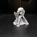 Tượng nhỏ Thiên thần Cầu nguyện đáng yêu - Mô hình 3D - Thumbnail 4