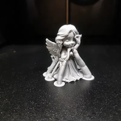 Tượng nhỏ Thiên thần Cầu nguyện đáng yêu - Mô hình 3D
