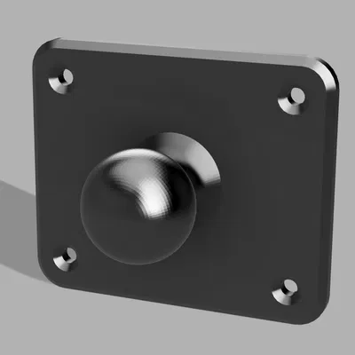 Đế gắn điện thoại Brodit khớp cầu 17mm in 3D siêu tiện lợi