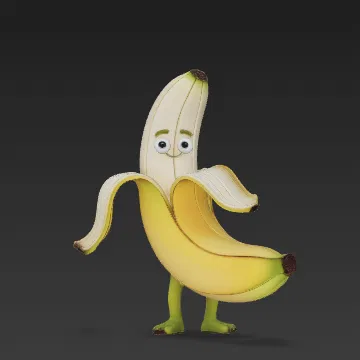 Mô hình chú chuối vui nhộn trang trí bàn làm việc cực đẹp