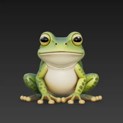 Mô hình ếch cây TreeFrog 3D: Quà tặng xinh xắn và chuẩn benchmark