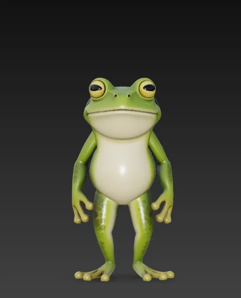 Mô hình ếch cây (TreeFrog) - Vật phẩm kiểm tra chất lượng in 3D - Image 1