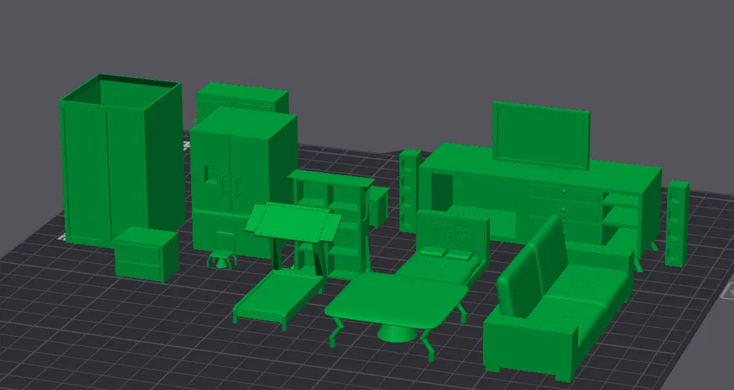 Bộ Mô Hình Nội Thất Nhà Thu Nhỏ - Image 1