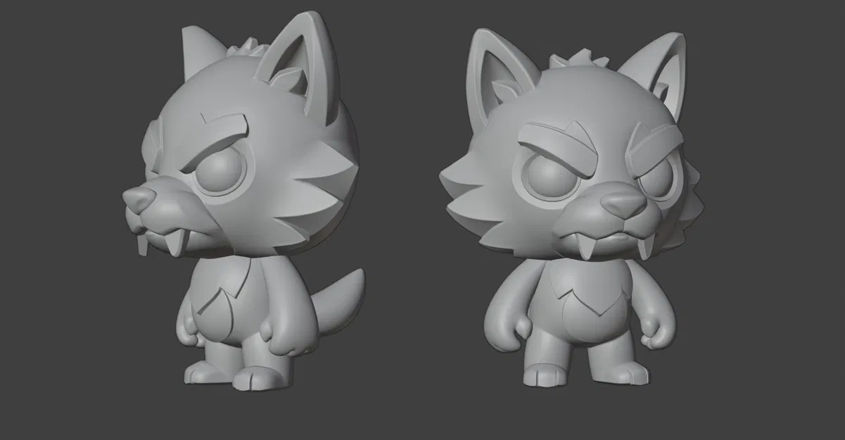Mô hình 3D Ma Sói (Werewolf) đáng yêu - File STL chất lượng cao - Image 1