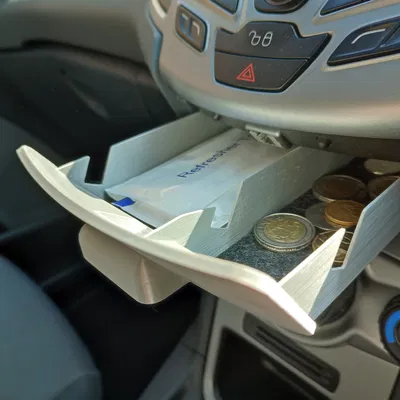 Ngăn kéo trung tâm cho Ford Fiesta (có giá đỡ điện thoại)