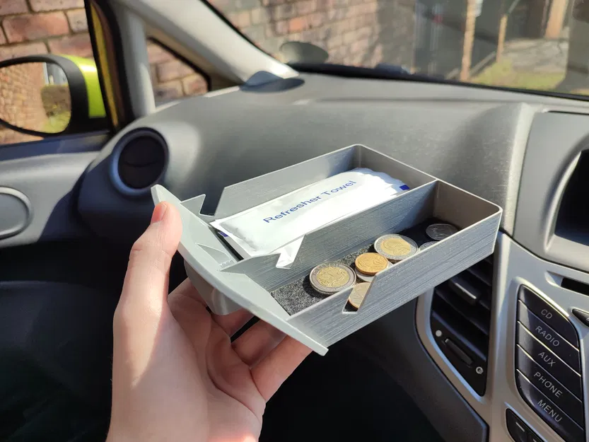 Ngăn kéo trung tâm cho Ford Fiesta (có giá đỡ điện thoại) - Image 5