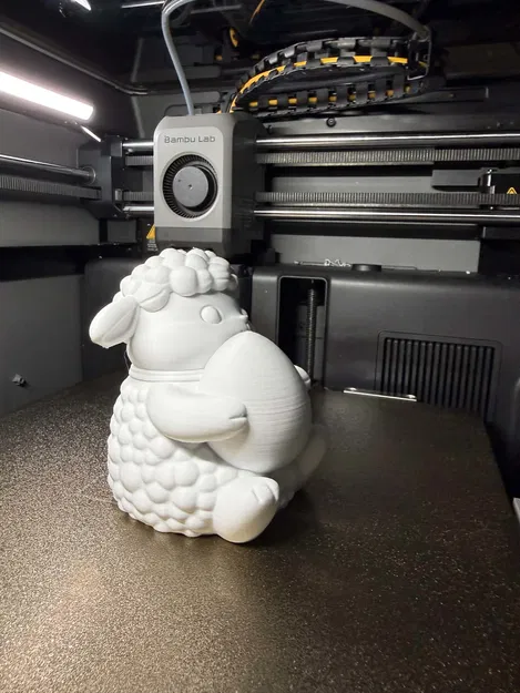 Mô hình trang trí Cừu con ôm trứng mừng lễ Phục sinh - Image 4