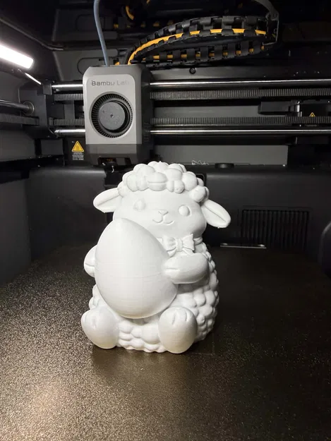 Mô hình trang trí Cừu con ôm trứng mừng lễ Phục sinh - Image 5