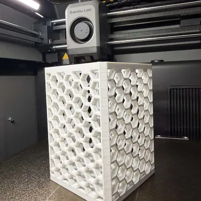 Ống cắm bút tổ ong - Thiết kế lục giác hiện đại cho bàn làm việc