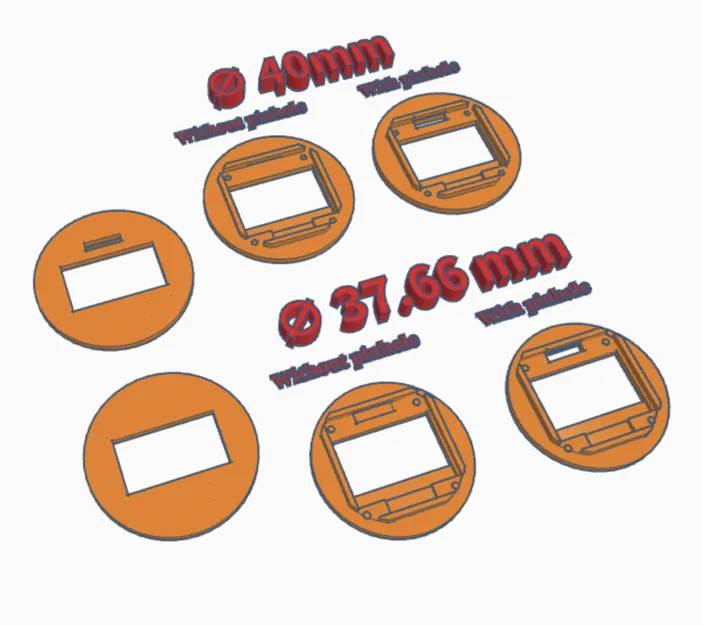 Khung Gắn Màn Hình OLED SSD1306 0.96 Inch Kiểu Snap-Fit - Image 1