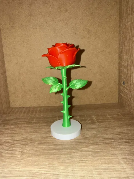 Hoa Hồng In 3D Thanh Lịch – Mẫu Trang Trí Tinh Tế - Image 1