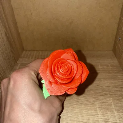 Hoa Hồng In 3D Thanh Lịch – Mẫu Trang Trí Tinh Tế