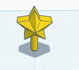 Ngôi sao trang trí đỉnh cây thông Noel mini in 3D - Image 1