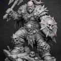 Mô hình Savage Skull Warlord – Chiến binh Barbarian - Thumbnail 1