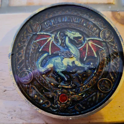 Miếng Lót Ly Wyvern Dragon Phong Cách Anglo-Saxon Độc Đáo