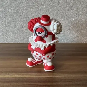 Mô hình 3D Minion hề khó ở (Grumpy Minion Clown) trang trí bàn làm việc