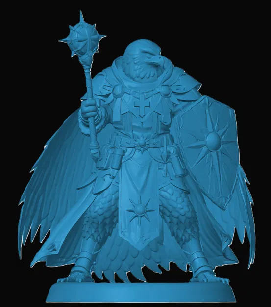 Mô hình Aarakocra Cleric in 3D cho trò chơi nhập vai D&D - Image 1