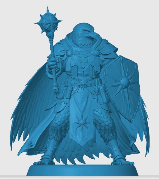 Mô hình Aarakocra Cleric in 3D cho trò chơi nhập vai D&D - Image 2