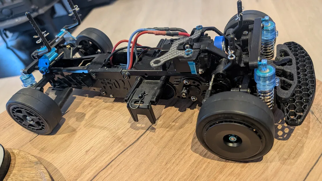 Bộ khung mở rộng Center Extension 257mm cho Tamiya M03/FF02 - Image 1