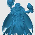 Mô hình Aarakocra Druid 3D chi tiết cho D&D và game nhập vai - Thumbnail 2