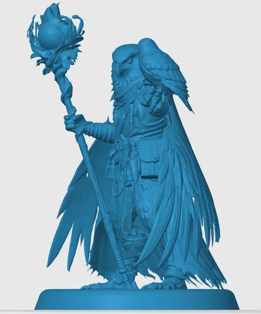 Mô hình Aarakocra Druid 3D chi tiết cho D&D và game nhập vai - Image 3