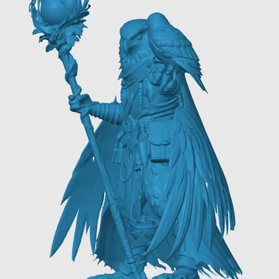 Mô hình Aarakocra Druid 3D chi tiết cho D&D và game nhập vai