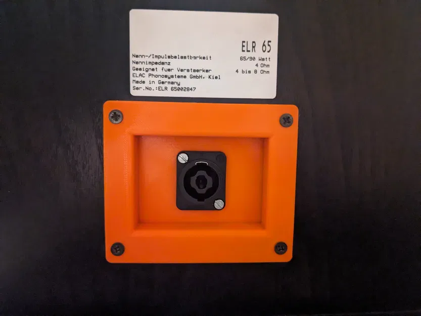Mặt bích 3D cho loa ELAC ELR 65 (Speakon Dish) - Nâng cấp kết nối chuyên nghiệp - Image 1