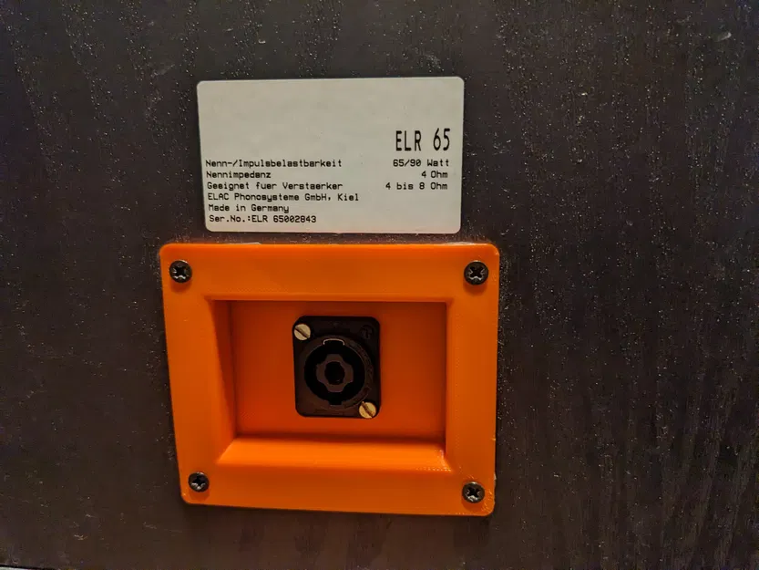 Mặt bích 3D cho loa ELAC ELR 65 (Speakon Dish) - Nâng cấp kết nối chuyên nghiệp - Image 2