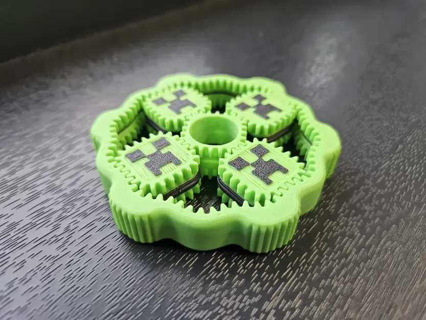 Minecraft Creeper Fidget Spinner - Con xoay bánh răng hành tinh - Image 2