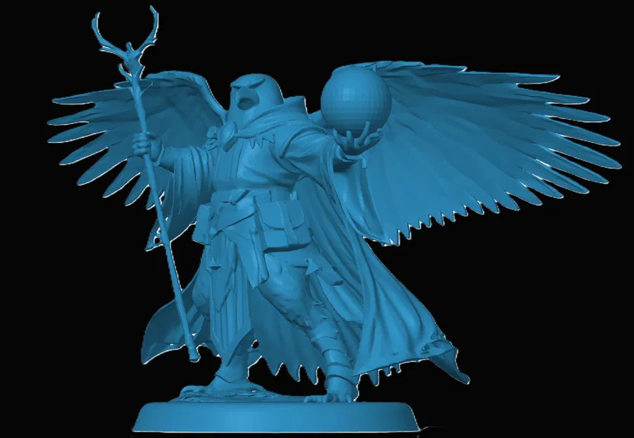 Mô hình Aarakocra Wizard - Pháp sư chim ưng ấn tượng cho RPG - Image 1
