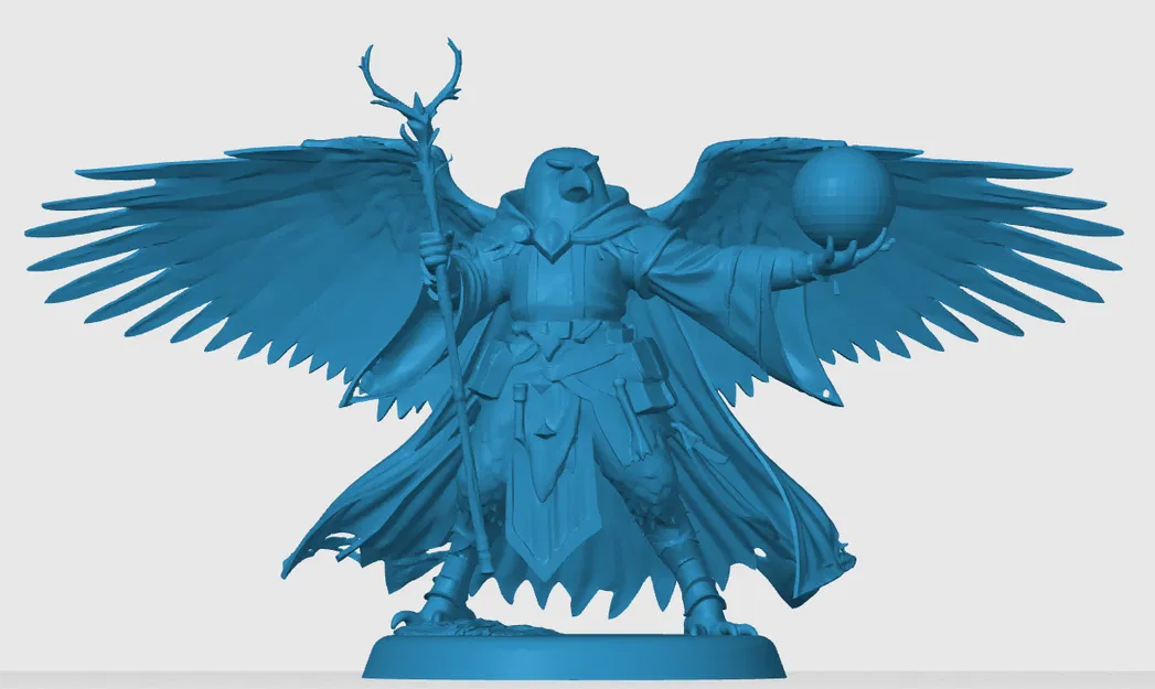 Mô hình Aarakocra Wizard - Pháp sư chim ưng ấn tượng cho RPG - Image 2