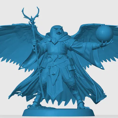 Mô hình Aarakocra Wizard - Pháp sư chim ưng ấn tượng cho RPG