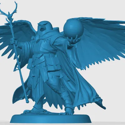 Mô hình Aarakocra Wizard - Pháp sư chim ưng ấn tượng cho RPG