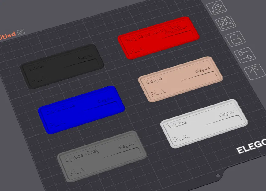 Bộ mẫu nhãn quản lý sợi in 3D Filament Sample Presets tiện lợi - Image 1