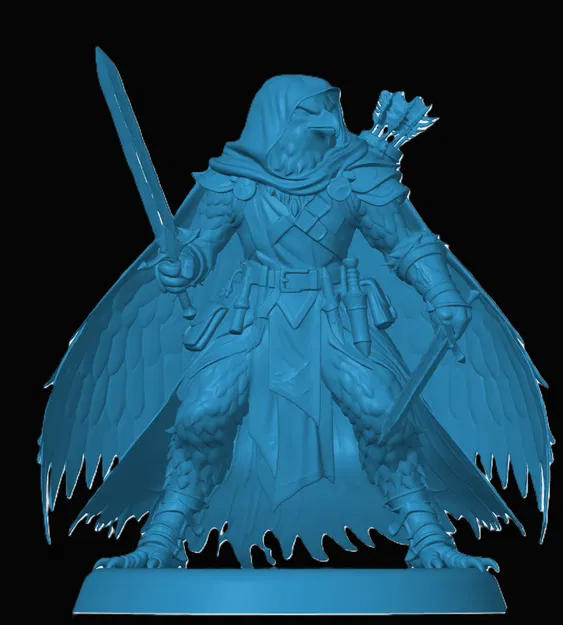 Mô hình 3D Aarakocra Ranger cho trò chơi Dungeons & Dragons - Image 1