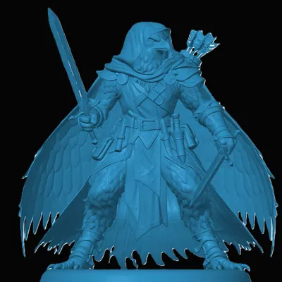 Mô hình 3D Aarakocra Ranger cho trò chơi Dungeons & Dragons