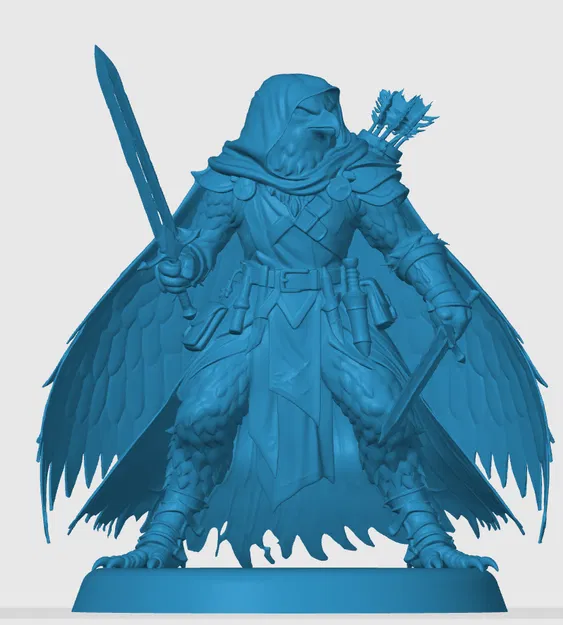 Mô hình 3D Aarakocra Ranger cho trò chơi Dungeons & Dragons - Image 3