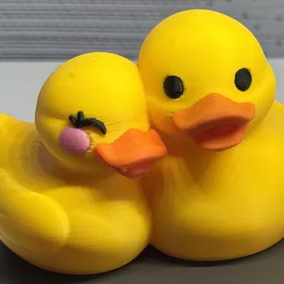 Mô hình 3D cặp đôi vịt con đáng yêu - Món quà tình yêu dễ thương