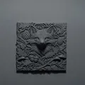 Mô hình 3D Phù điêu hình cáo The Fox Relief trang trí tường nhà - Thumbnail 3