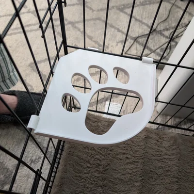 Kệ treo bát ăn gắn lồng sắt cho thú cưng (Dog Bowl Kennel Ledge)