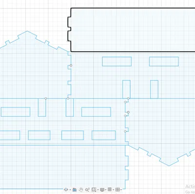 Mô hình ngôi nhà lắp ghép LaserCut đơn giản cho in 3D