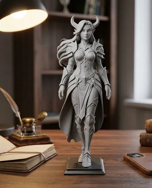 Mô hình nữ chiến binh (Warrior Woman) 3D tuyệt đẹp cho game thủ - Image 1