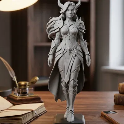 Mô hình nữ chiến binh (Warrior Woman) 3D tuyệt đẹp cho game thủ