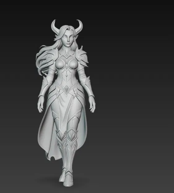 Mô hình nữ chiến binh (Warrior Woman) 3D tuyệt đẹp cho game thủ - Image 3