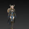 Mô hình nữ chiến binh (Warrior Woman) 3D tuyệt đẹp cho game thủ - Thumbnail 4
