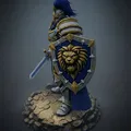 Bloodbound Realms – Chiến binh Lionguard, Khiên hộ vệ của Iron Covenant (Mô hình 3D STL) - Thumbnail 2