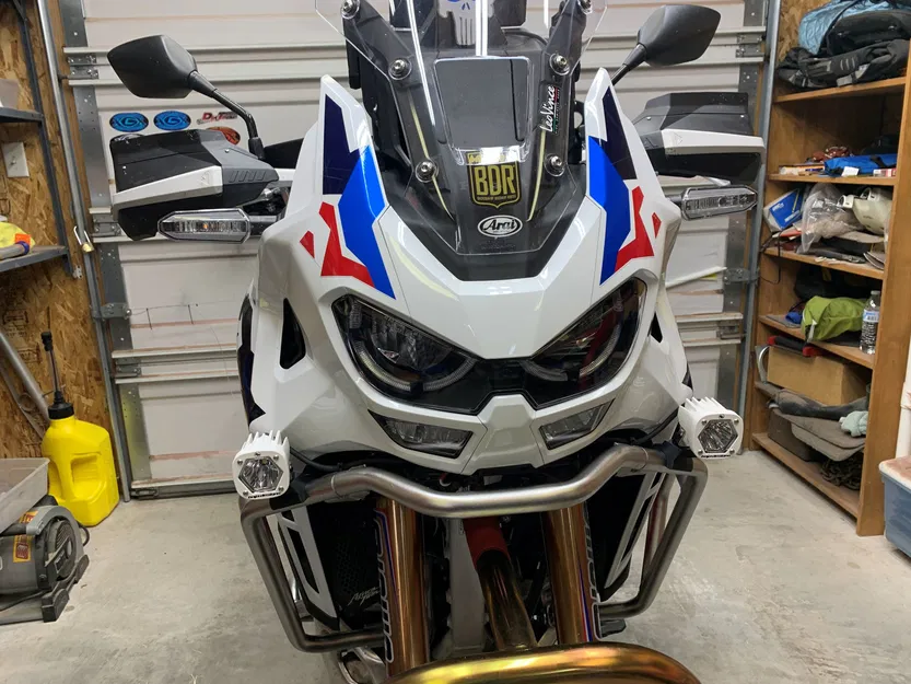 Ngàm gắn đèn trợ sáng trước cho 2024+ Honda Africa Twin ES (dùng cho crashbar zin) - Image 1