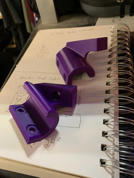 Ngàm gắn đèn trợ sáng trước cho 2024+ Honda Africa Twin ES (dùng cho crashbar zin) - Image 4