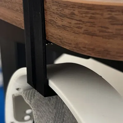 Giá treo tai nghe kẹp gầm bàn thiết kế đơn giản, không cần ốc vít