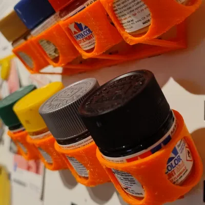 Giá đỡ sơn Vallejo/Tamiya cho lỗ 36/10mm & bảng Skadis (thử nghiệm)